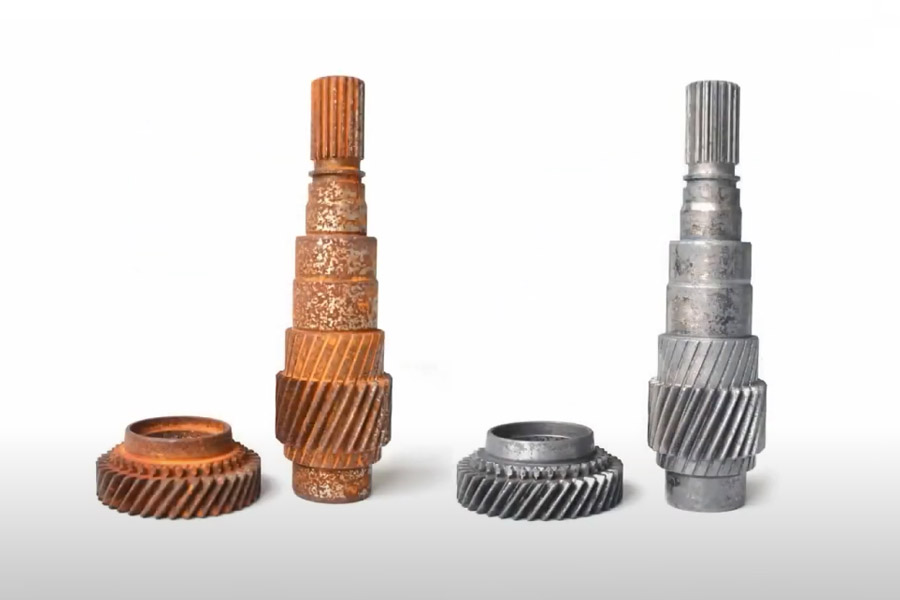 레이저 클리닝 전후 비교