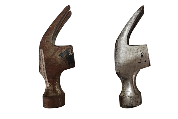 레이저 클리닝 전후 비교